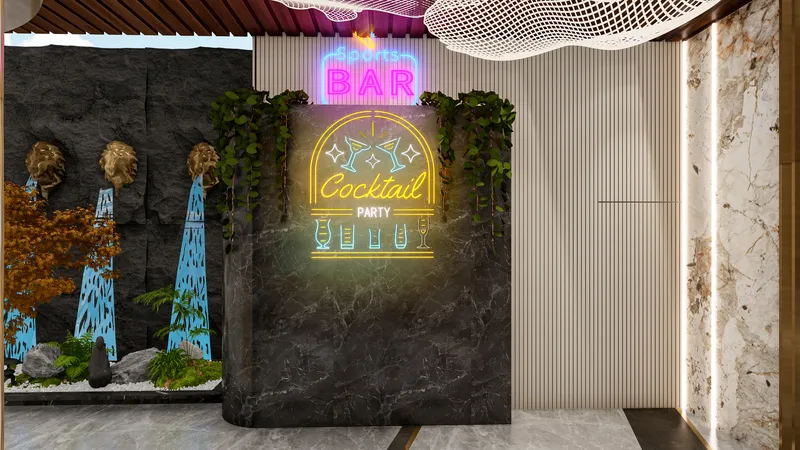 Bar area design – option two