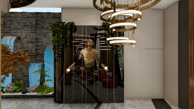 Bar area design – option three