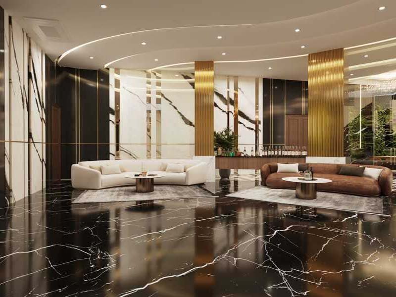 Bar area design – option one
