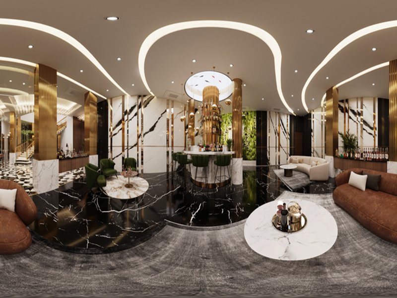 Bar area design – option one